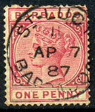 ST. LUCY code "11", Barbados postmark