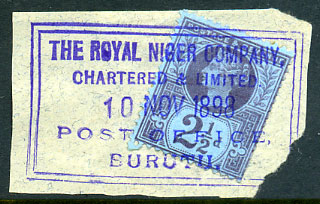 BURUTU, Niger Coast Protectorate postmark
